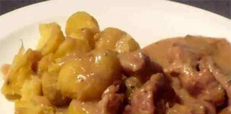 Emincé de veau aux légumes