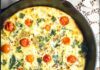 Frittata aux tomates cerise et à la mozzarella