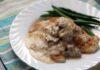 filets de poisson aux champignons à la crème