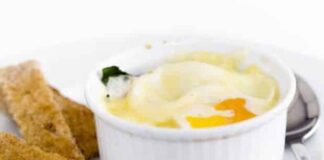 Oeufs cocotte au chèvre frais WW