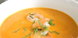 Bisque de crevettes au Thermomix