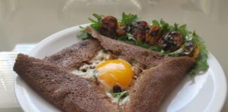 galette de sarrasin complète jambon oeuf et fromage WW