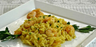 Risotto aux crevettes et au curry WW