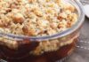 crumble léger banane et chocolat WW