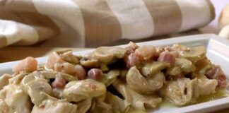 sauté de poulet aux champignons et vin blanc WW