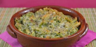 Gratin de pâtes au brocoli et ricotta WW