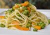 Spaghetti aux carottes et petits pois WW