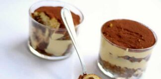 tiramisu léger en verrine WW