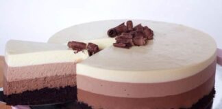 bavarois aux 3 chocolats avec Thermomix