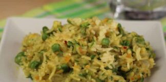 Riz basmati au curry et légumes WW