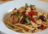 Spaghettis aux crevettes et tomates cerises WW