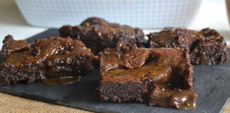 Brownies au caramel beurre salé avec Thermomix