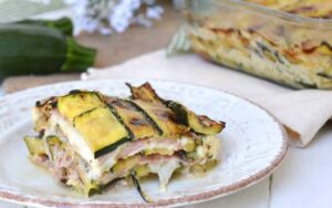 Gratin de courgettes au jambon (WW)