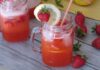 Limonade maison à la fraise au Thermomix
