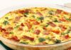 Quiche sans pâte brocoli, jambon et chèvre WW