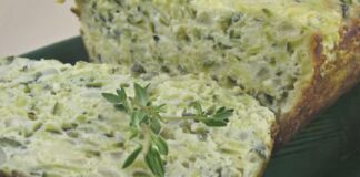 Terrine légère de courgettes au chèvre WW