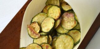 chips de courgettes au four WW