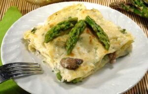 Lasagnes asperges et champignons