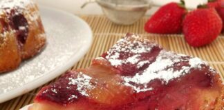 moelleux léger aux pommes et aux fraises WW