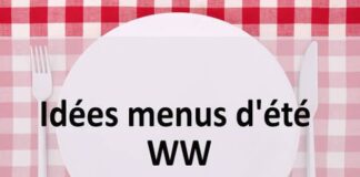 Idées menus d'été WW