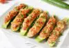 courgettes farcies aux champignons, tomates et jambon WW
