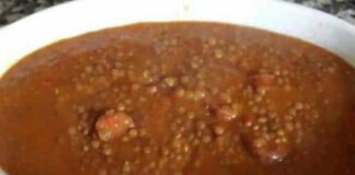 Lentille au Chorizo au Thermomix