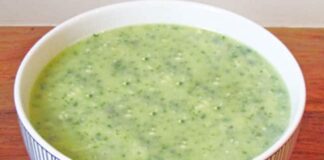 Velouté de courgettes au chèvre frais WW