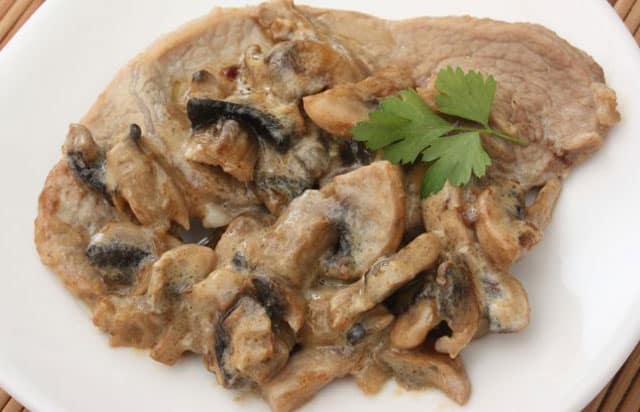 Escalope De Poulet Sauce Moutarde Et Champignons Ww Plat Et Recette