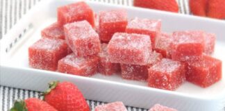 Pâtes de fruits à la fraise au Thermomix