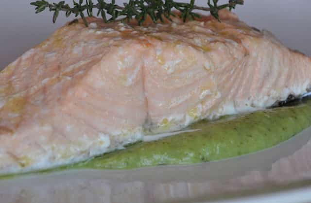 saumon à la crème de brocoli au Thermomix