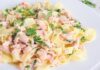 tagliatelles au saumon et citron WW
