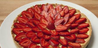 tarte légère aux fraises WW