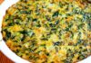 Clafoutis aux épinards et chèvre frais WW