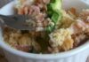 crumble de courgettes et saumon fumé WW