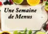 une semaine de menu