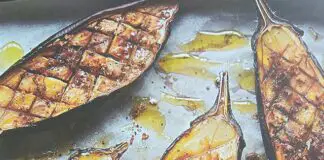 Aubergine à l'ail et au gingembre