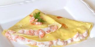 Crêpes aux crevettes
