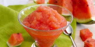granité à la pastèque au Thermomix