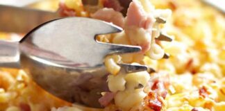 Gratin des coquillettes au jambon WW