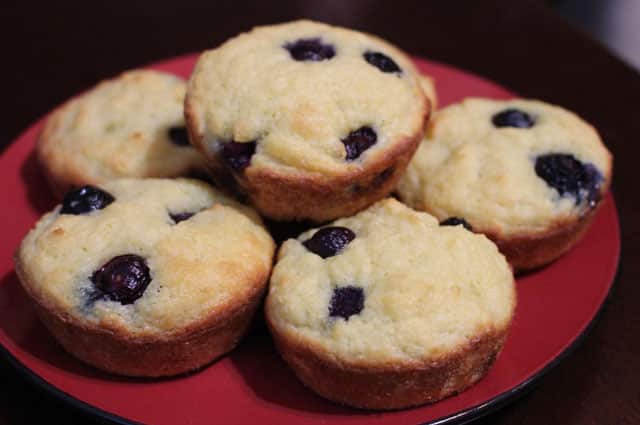muffins sans farine aux myrtilles WW