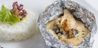 papillote de poulet à la moutarde