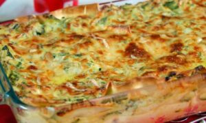 Lasagnes aux courgettes et chèvre frais