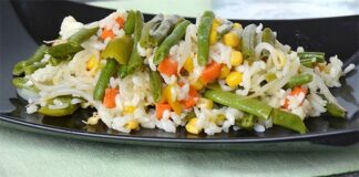 Salade de riz végétarienne ww