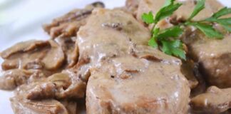Filet Mignon à la Sauce aux Champignons et au Lait WW