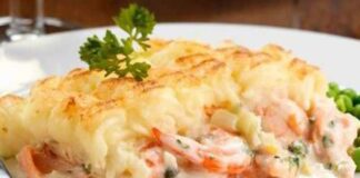 Hachis Parmentier au Saumon et Crevettes WW