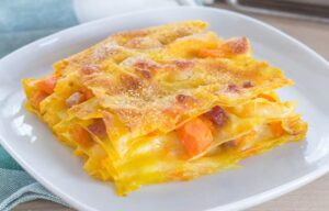 Lasagnes potiron et jambon