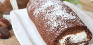 Gâteau Roulé à la Crème de Marrons au Thermomix