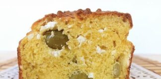 Cake salé à la feta et aux olives vertes au Thermomix