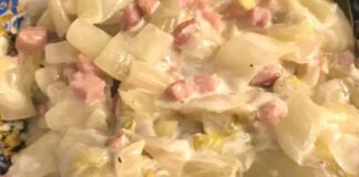fondue d'endives aux lardons WW