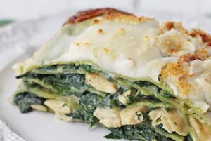 Lasagnes au poulet et aux épinards